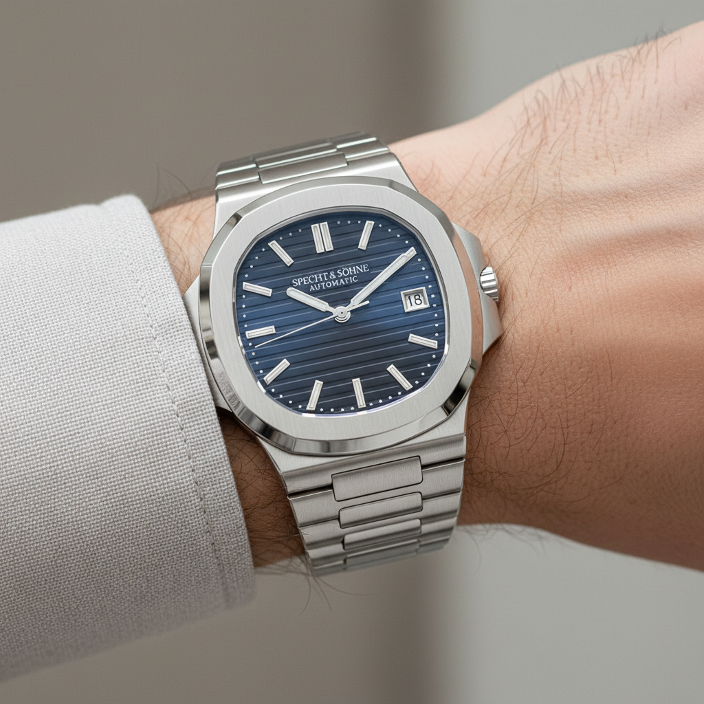 Specht&Sohne SP0010 - Mec - blue dial wrist
