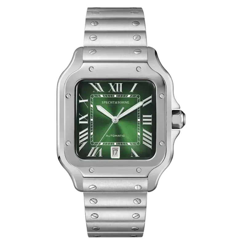 Specht & Sohne SP0011 - green dial with Roman numerals and silver hands