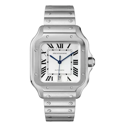 Specht & Sohne SP0011 - white dial with Roman numerals and blue hands