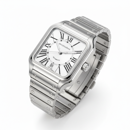 Specht & Sohne SP0021 - M - Angled perspective, steel bracelet