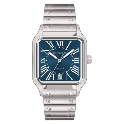 Specht & Sohne SP0021 - M - Frontal view, blue watch