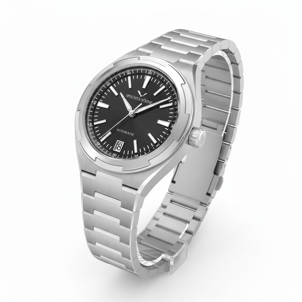 Specht & Sohne SP0024 - M - Angled view, brushed finish