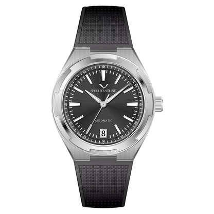 Specht & Sohne SP0024 - M - Black rubber strap, front