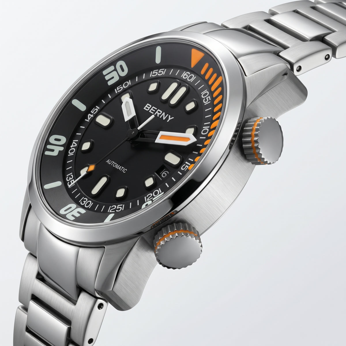 BERNY AM339M - angled view dual crowns