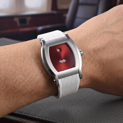 Specht & Söhne SP00031 - Retro Square Watch with Jump Hour Movement breitvacher