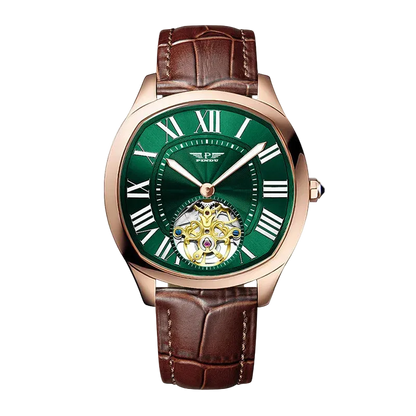 Pindu P6516 - Flying Tour - green dial, elegant front