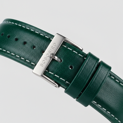 BOBO BIRD - Quartz Watch with Wooden Case & Leather Strap breitvacher