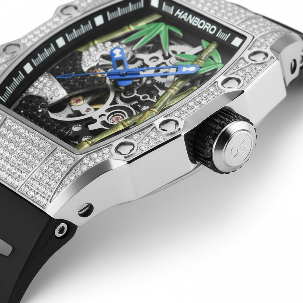 HANBORO 926-2 - Diamond S - crown diamonds close-up