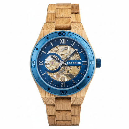 BOBO BIRD GQ029-5 - Mecha - close-up, skeleton dial