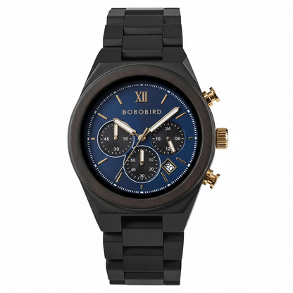 BOBO BIRD GT167 - Chronograph Watch with Wooden Craftsmanship breitvacher