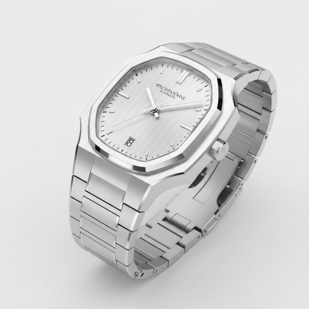 Specht & Söhne SP0017 - A - silver watch angled