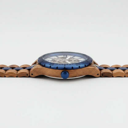 BOBO BIRD GQ029-3 - Men's - blue wood side profile