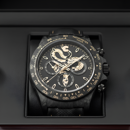 CRONUSART CM016-055 - Men Automatic Chronograph Watch Venom Force Military Carbon breitvacher