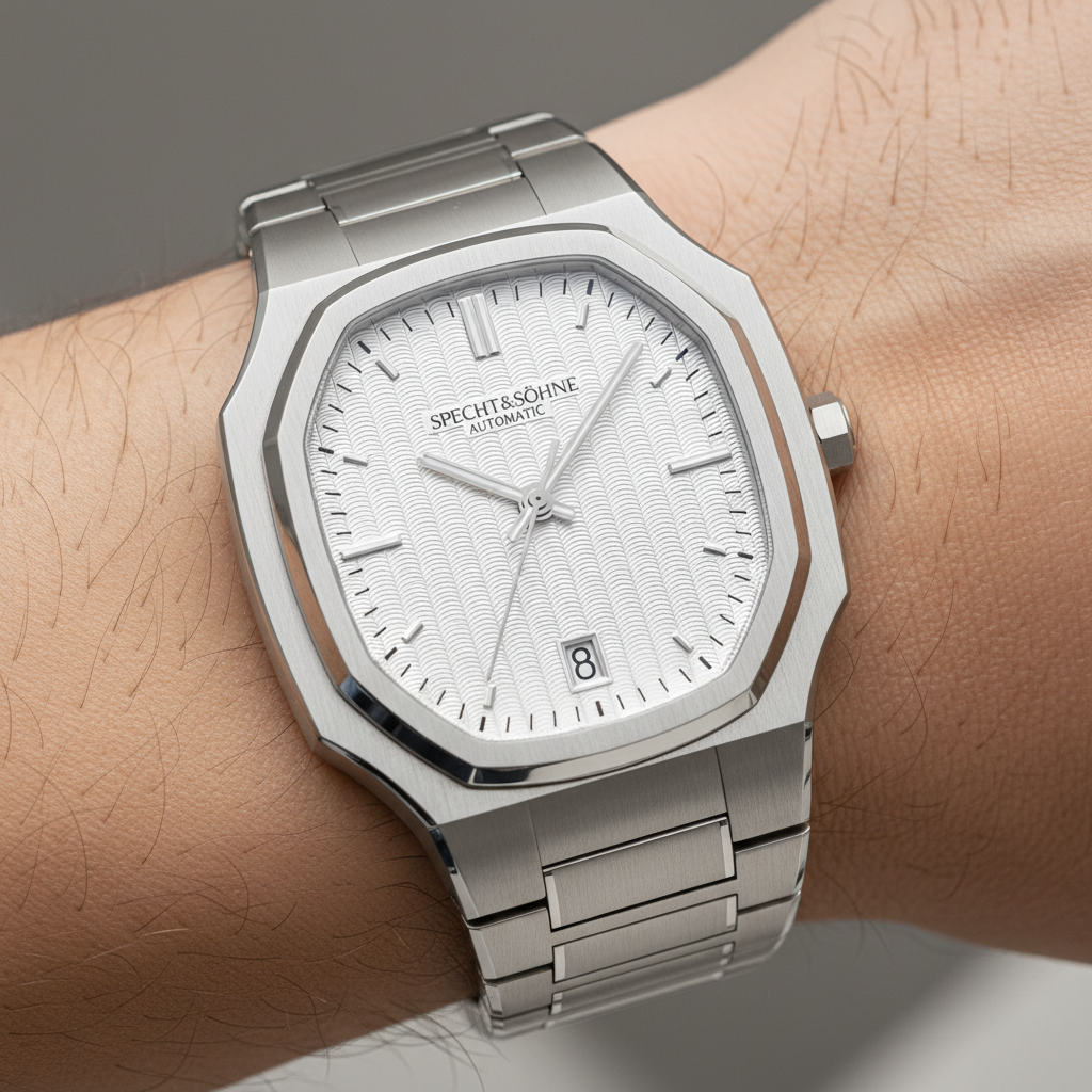Specht & Söhne SP0017 - A - white dial on wrist