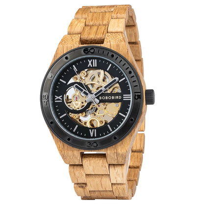 BOBO BIRD GQ029-5 - Mecha - light wood, black dial