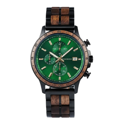 BOBO BIRD GT097 - Mens Ch - black green wood front