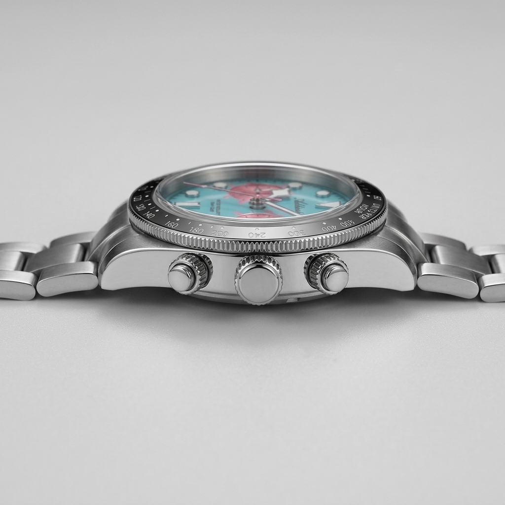 ADDIESDIVE AD2520 - side profile case crown