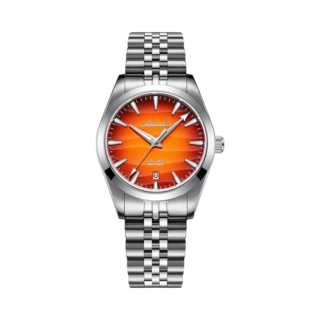 ADDIESDIVE AD2540 - red orange dial front view packshot