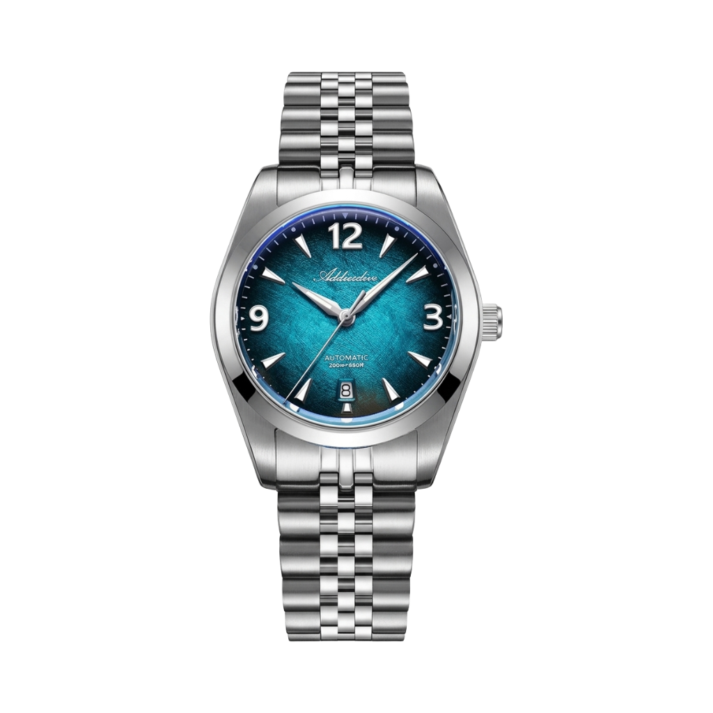 ADDIESDIVE AD2560 - teal blue dial front view packshot