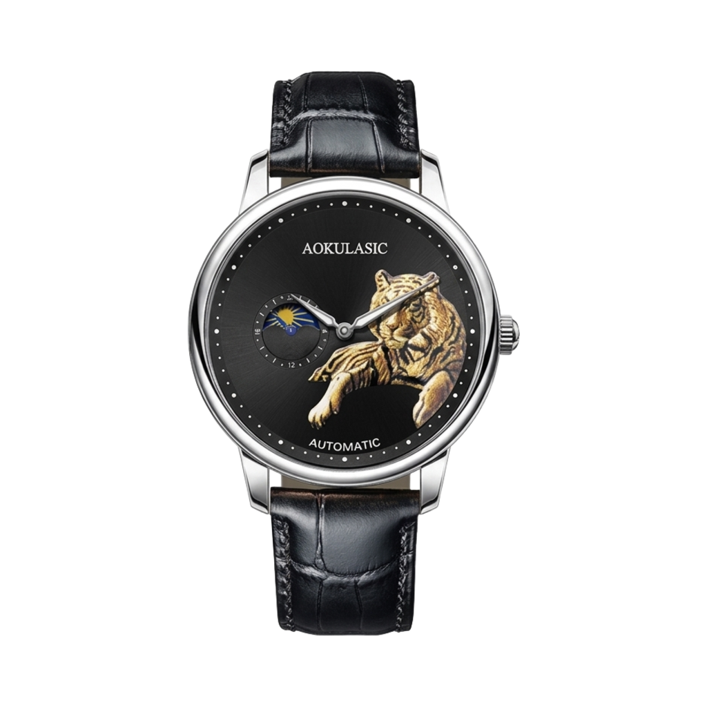 AOKULASIC AK516 - black dial front view packshot