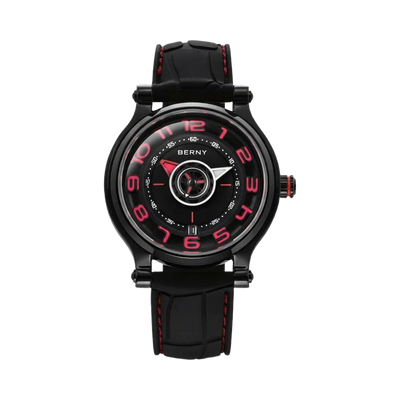 BERNY AM053VM - black red front view packshot