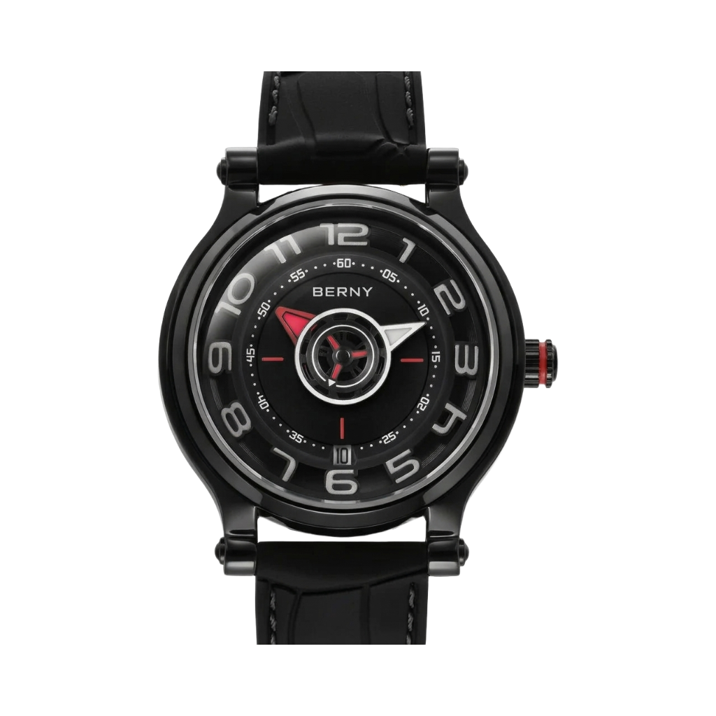 BERNY AM053VM - black blue front view packshot