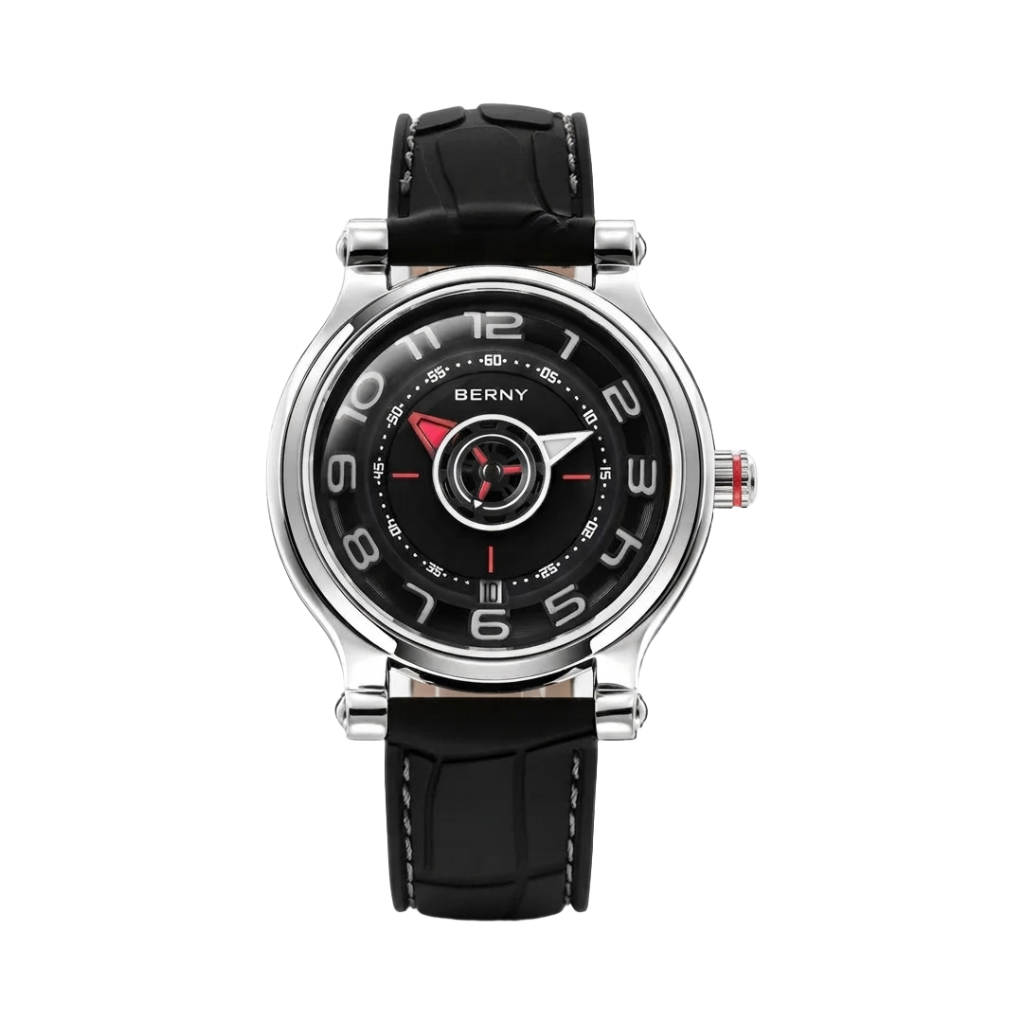 BERNY AM053VM - silver blue front view packshot