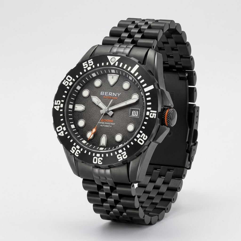 BERNY AM151M - three-quarter case view