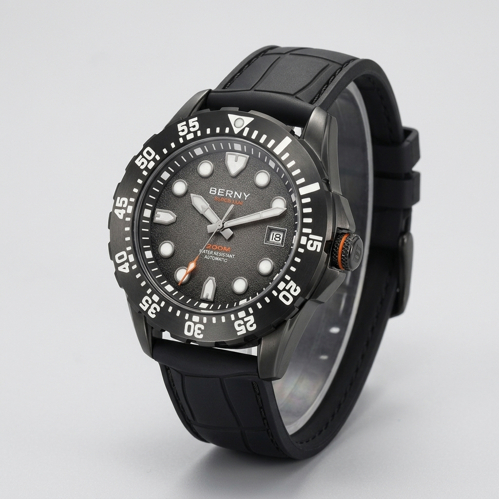 BERNY AM151M - three-quarter case view