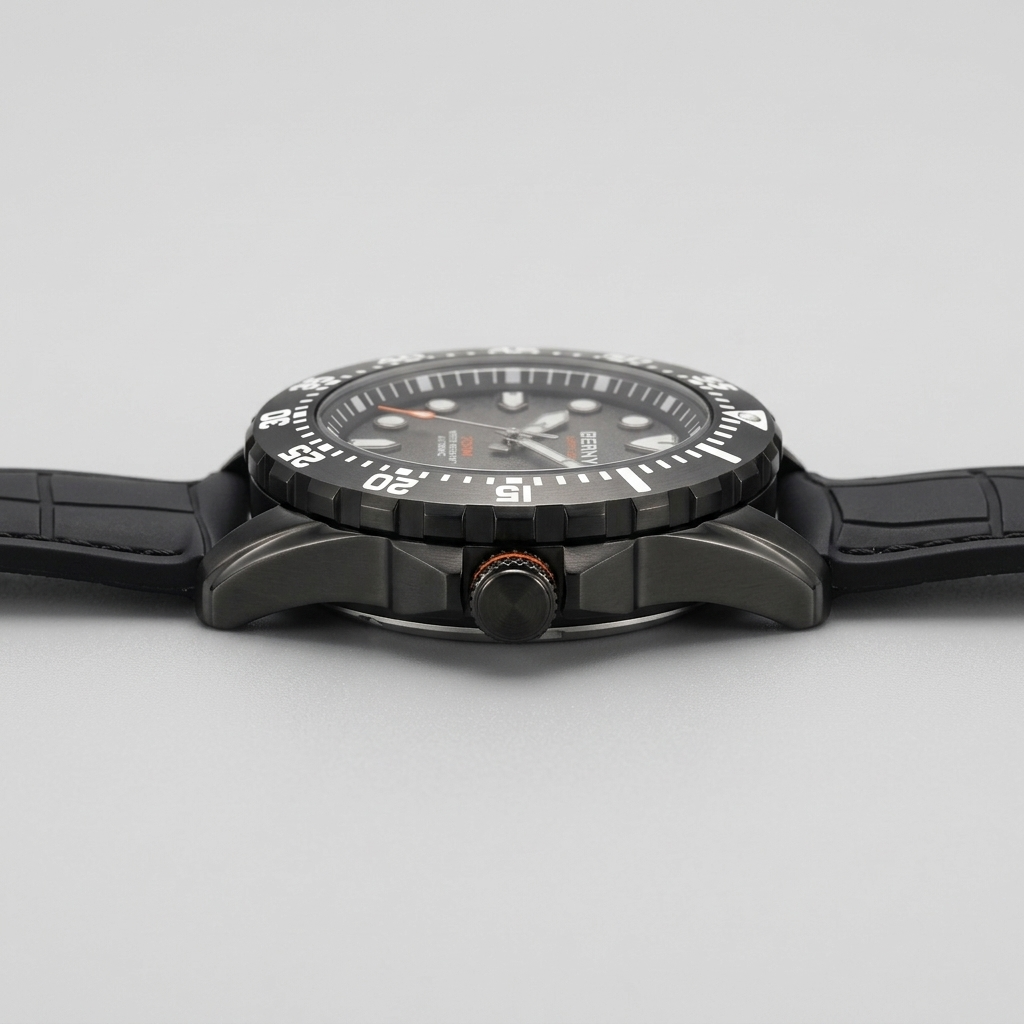 BERNY AM151M - side profile case crown
