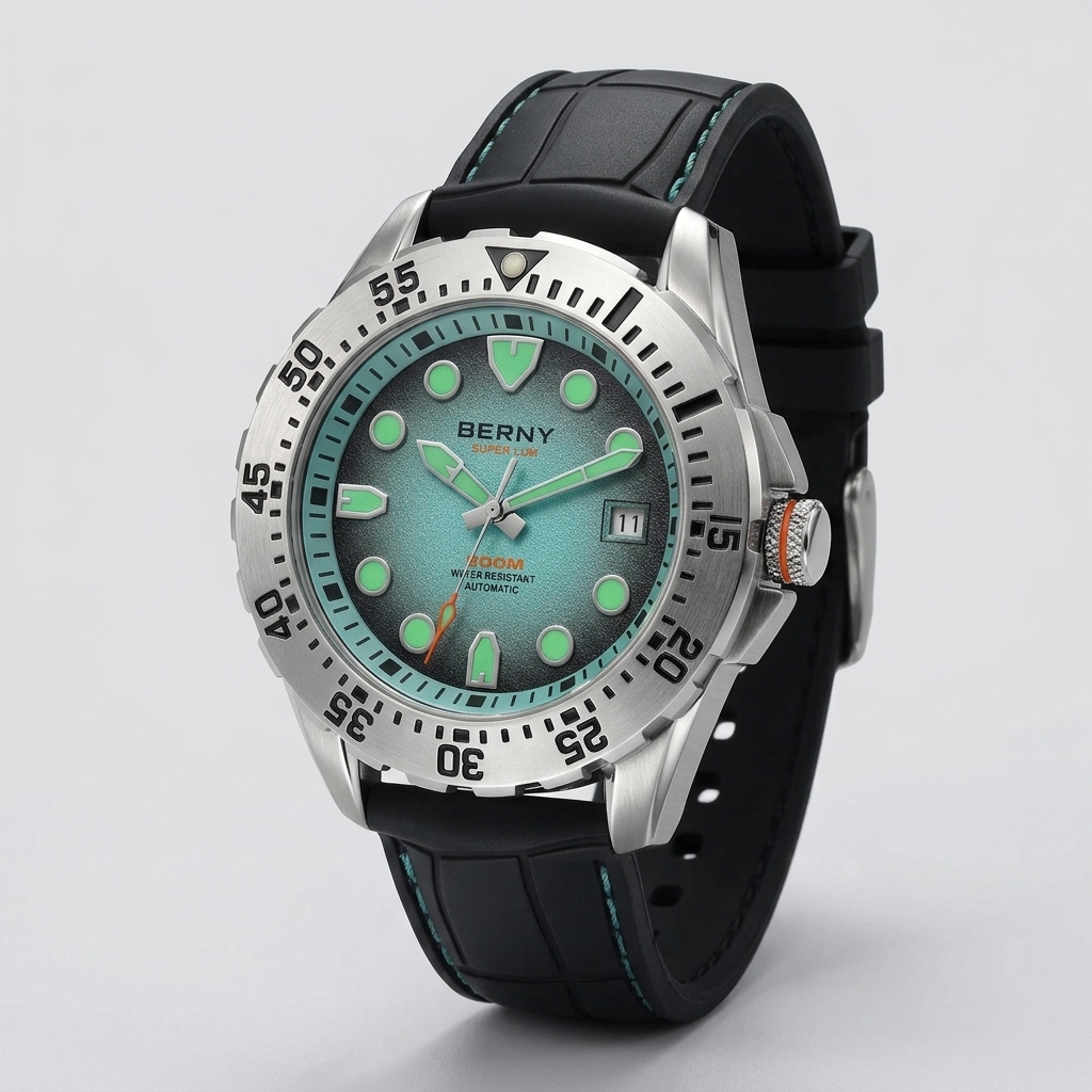 BERNY AM151M - three-quarter case view