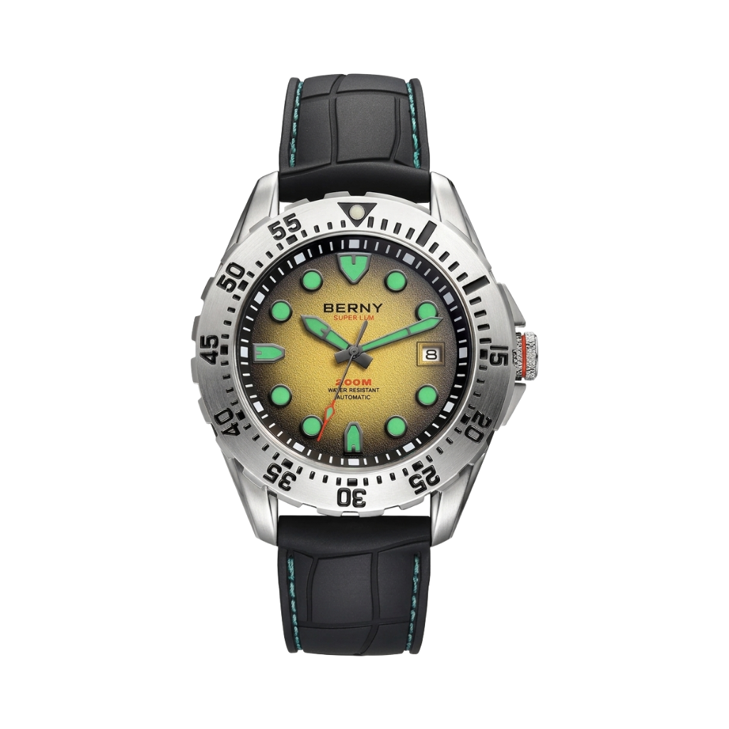 BERNY AM151M - yellow dial front view packshot