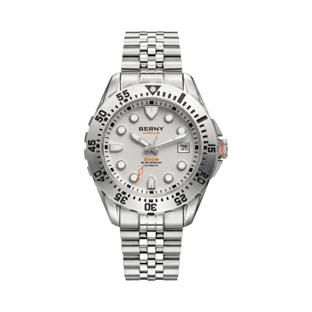 BERNY AM151M - white dial front view packshot