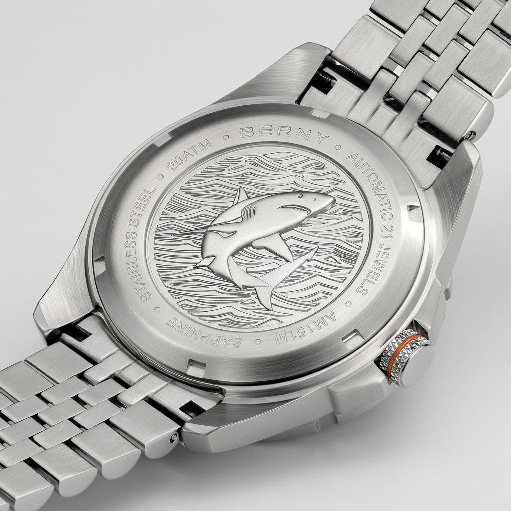 BERNY AM151M - caseback detail