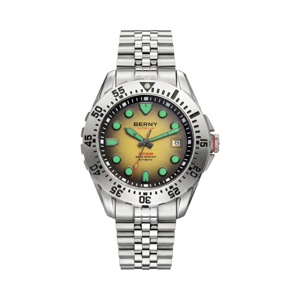 BERNY AM151M - yellow dial front view packshot