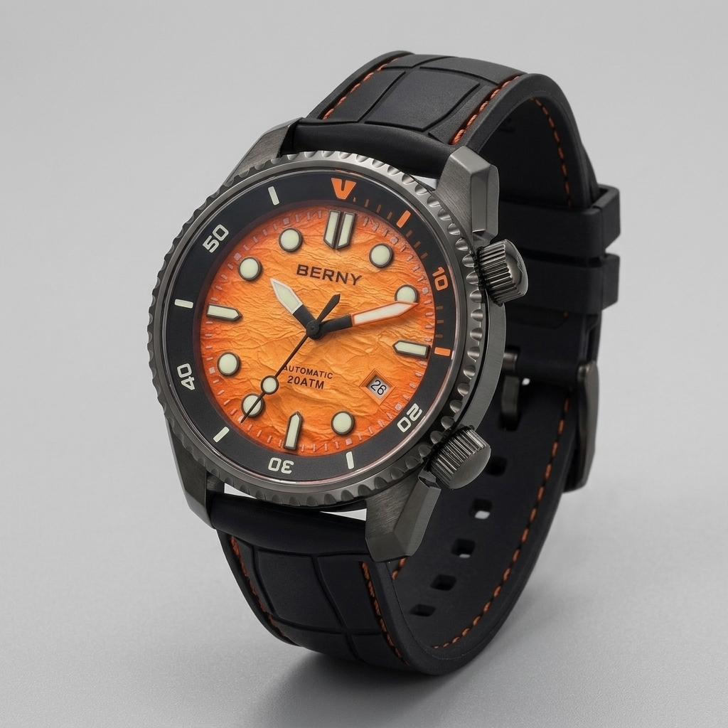 BERNY AM155M - three-quarter case view