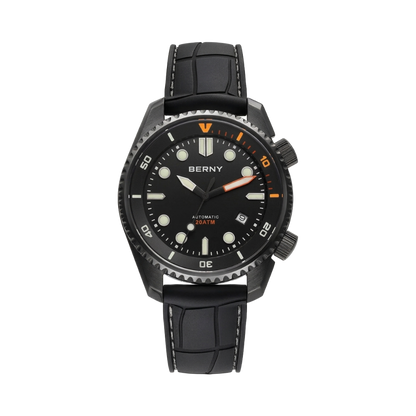 BERNY AM155M - black dial front view packshot