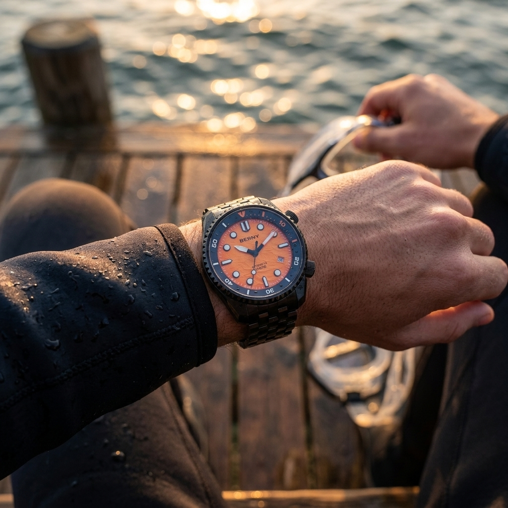 BERNY AM155M - wrist shot lifestyle
