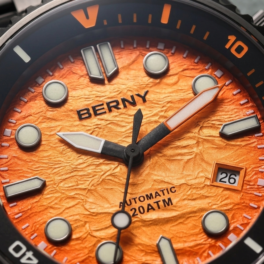 BERNY AM155M - dial macro detail