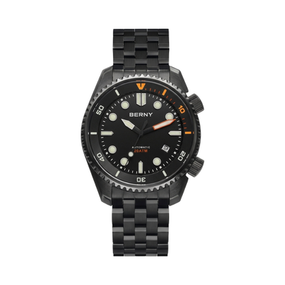 BERNY AM155M - black dial front view packshot