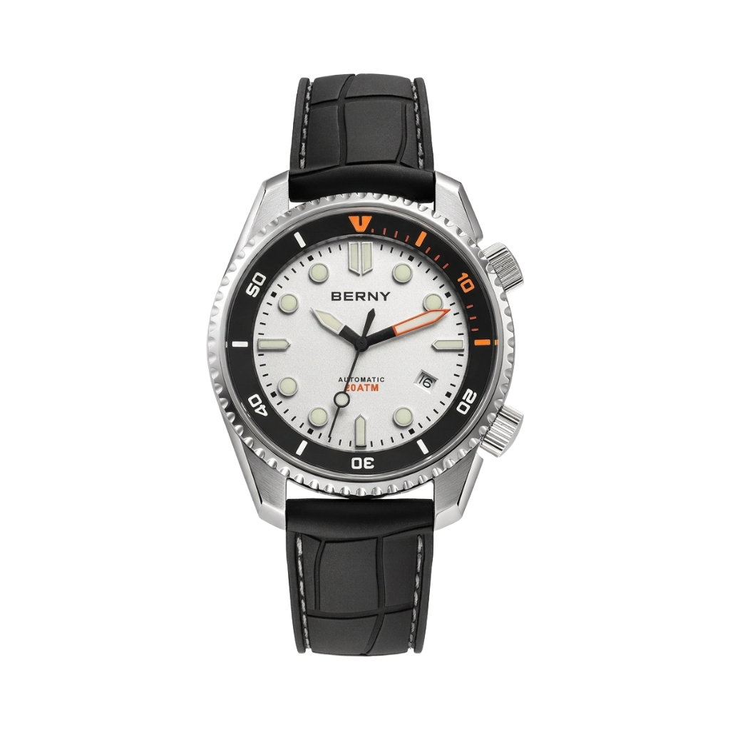 BERNY AM155M - white dial front view packshot