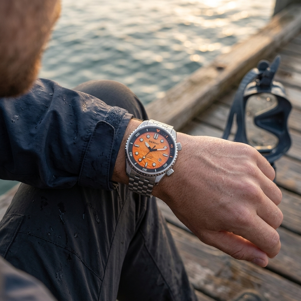 BERNY AM155M - wrist shot lifestyle