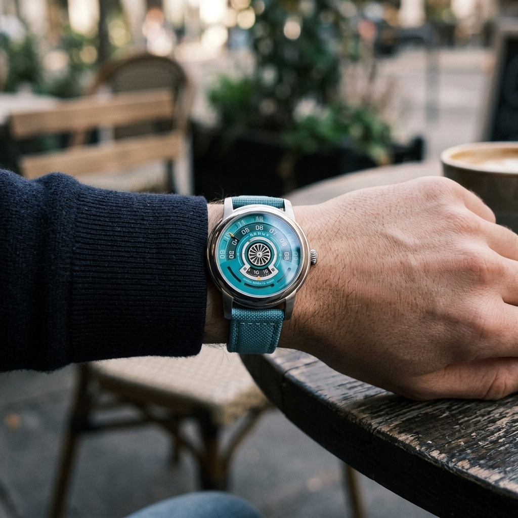 BERNY AM160L - wrist shot lifestyle