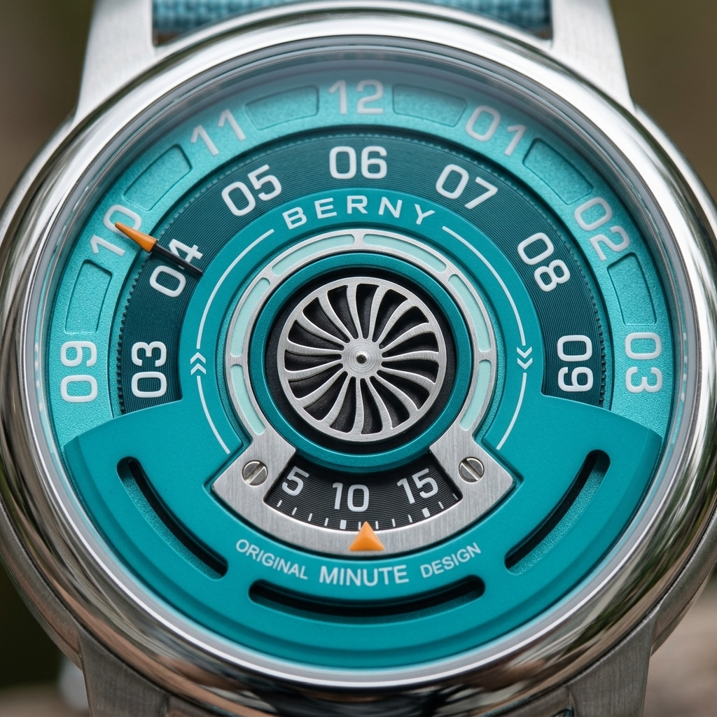 BERNY AM160L - dial macro detail