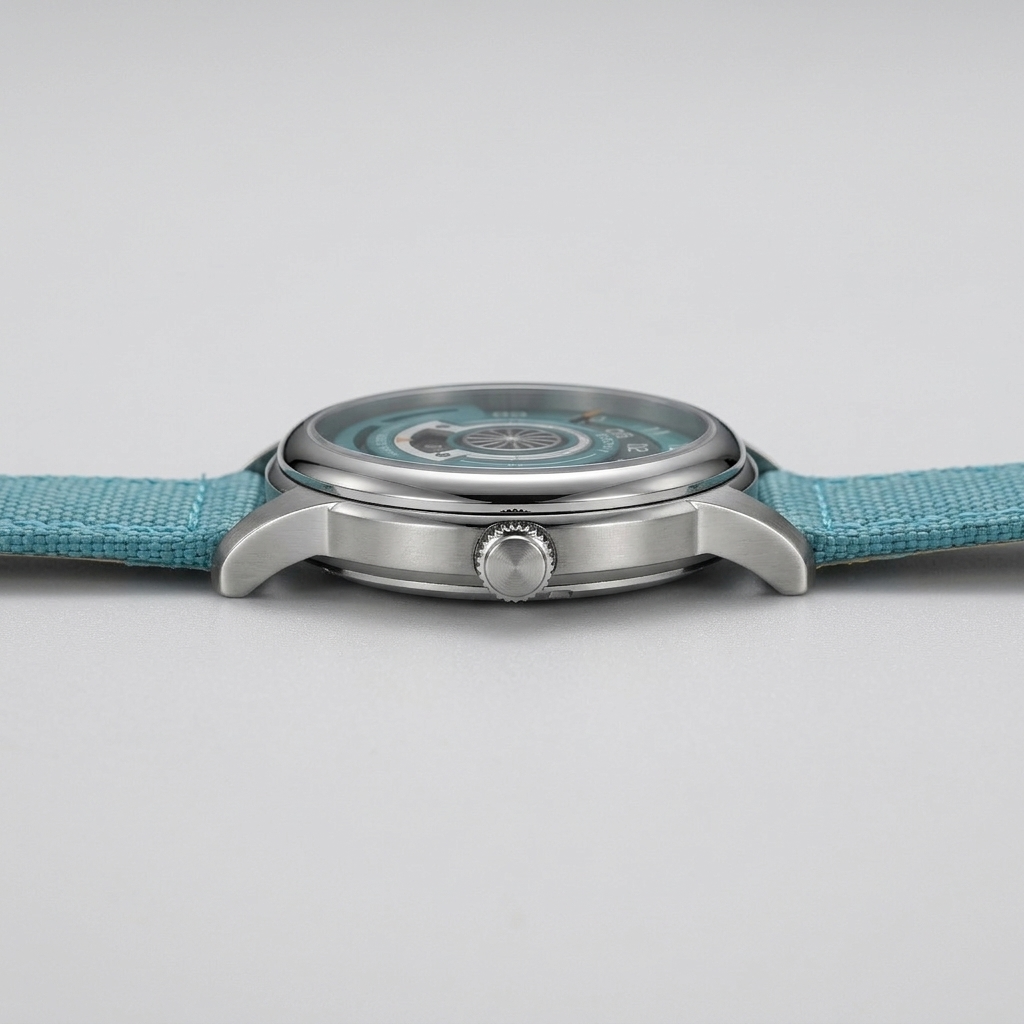 BERNY AM160L - side profile case crown