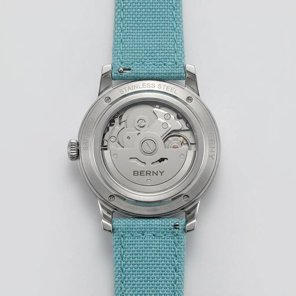 BERNY AM160L - caseback detail