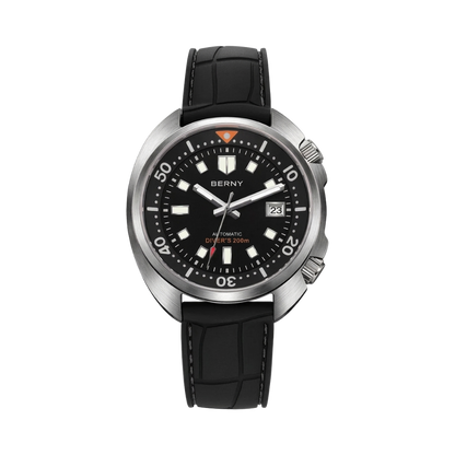 BERNY AM1970M - black dial front view packshot
