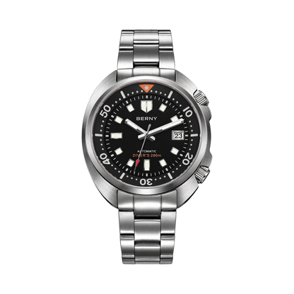 BERNY AM1970M - black dial front view packshot