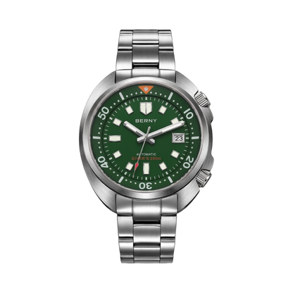 BERNY AM1970M - green dial front view packshot