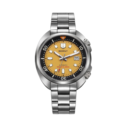 BERNY AM1970M - yellow dial front view packshot